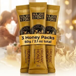 3 Sachets Major Stone™ Organic Honey For Men